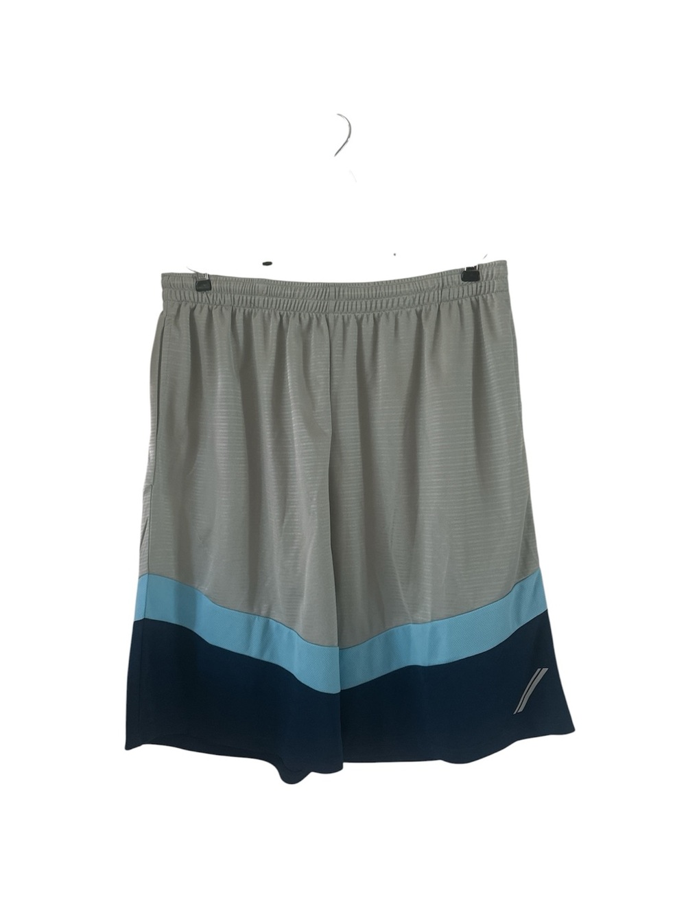 PBX Pro Performance Mesh Shorts in Gray with Blue Accent NEW sz XL